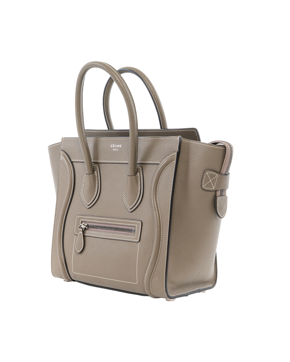 CELINE LUGGAGE MICRO GRAY CALF SHW S AT 4164 S CU 4184 1033