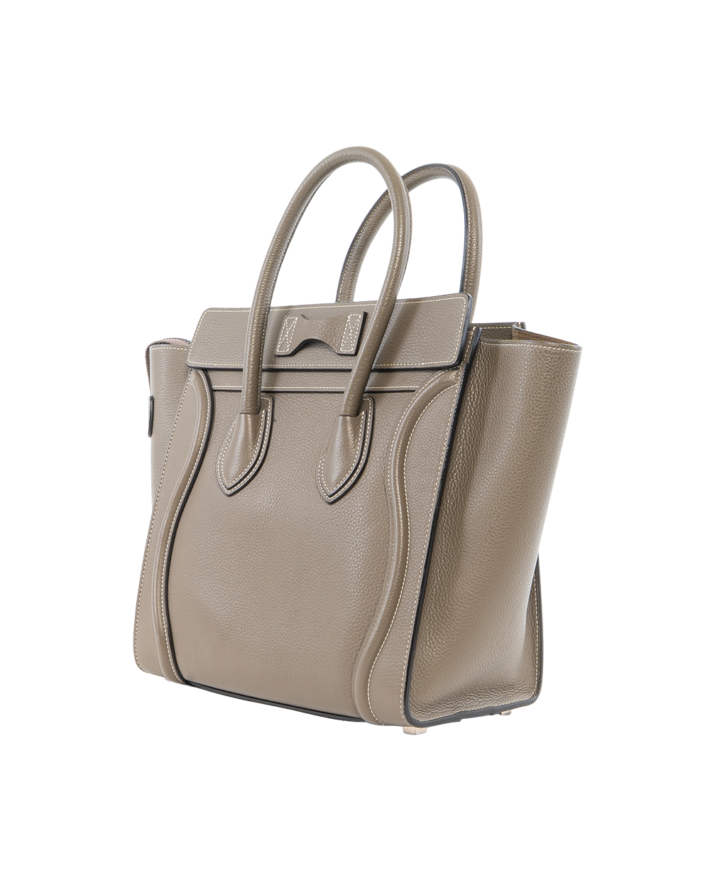 CELINE LUGGAGE MICRO GRAY CALF SHW S AT 4164 S CU 4184 1034