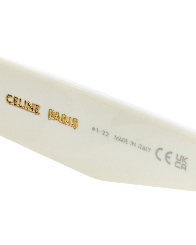 CELINE MONOCHROMS 02 SUNGLASSES WHITE SHW CL40214U 0205