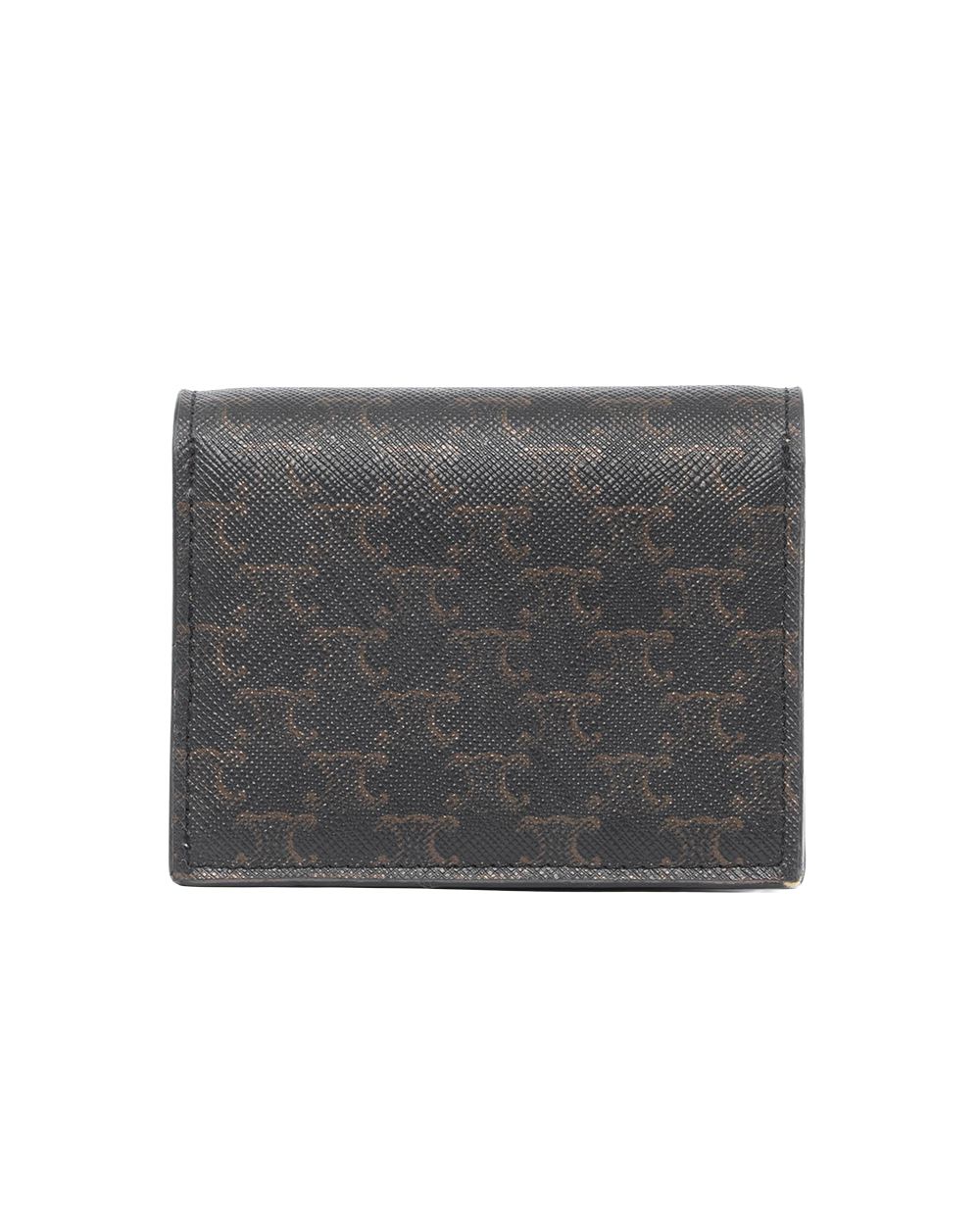 CELINE STRAP WALLET SHORT BROWN TAN CANVAS F AN 2248 6134
