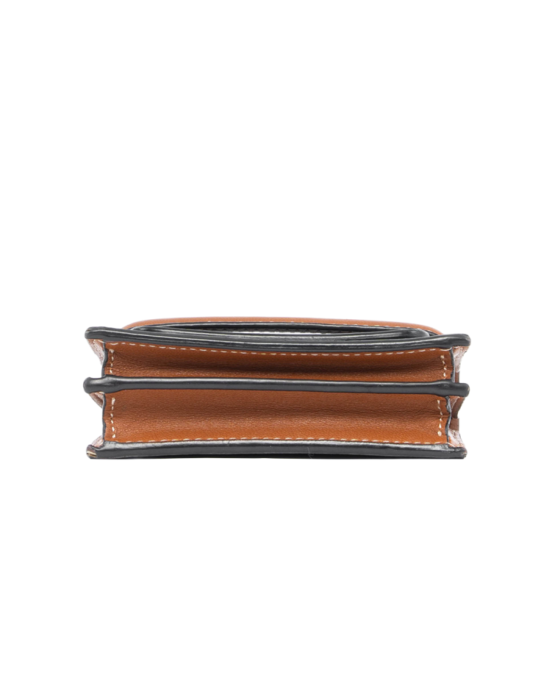 CELINE STRAP WALLET SHORT BROWN TAN CANVAS F AN 2248 6135