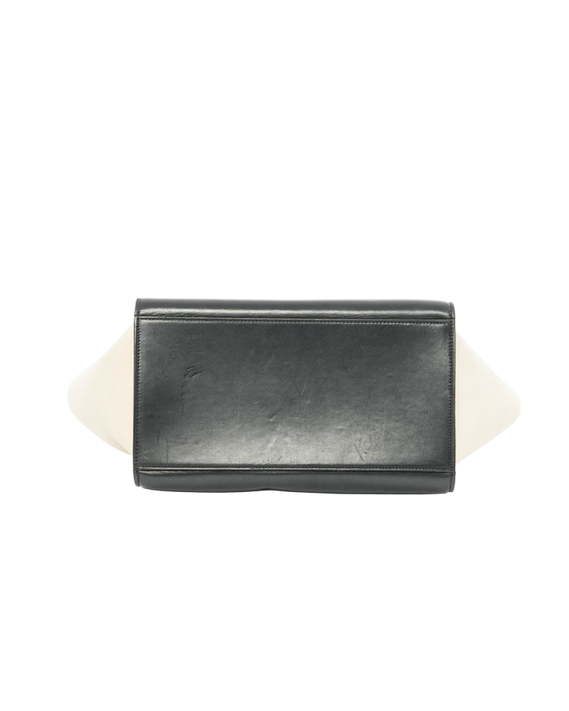 CELINE TRAPAZE SMALL GREEN BLACK CALF GHW F GA 1176 0251
