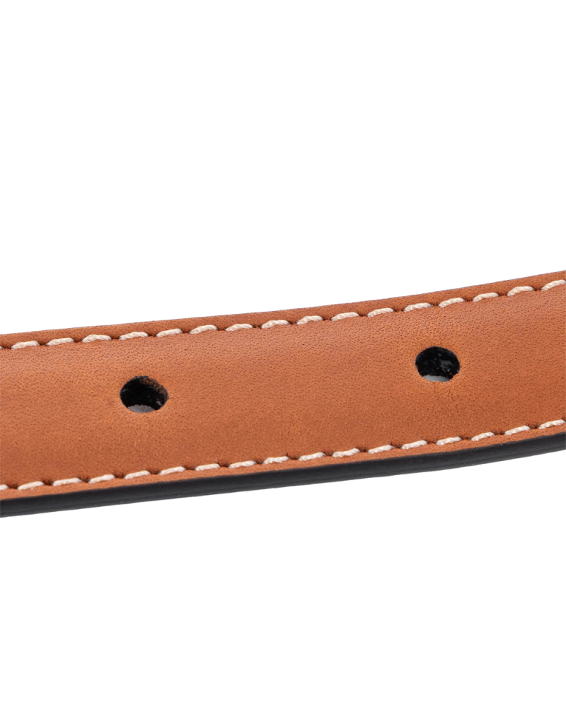 CELINE TRIOMPHE BELT 1.8 CM 70 BROWN TAN CALF GHW W NE 3263 2178