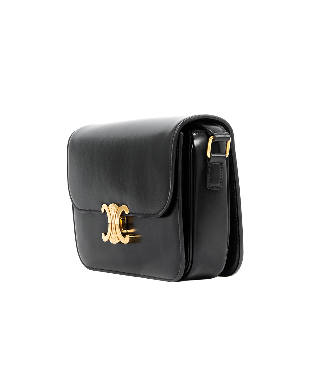 CELINE TRIOMPHE CLASSIQUE BLACK CALF GHW S IP 0222 2394