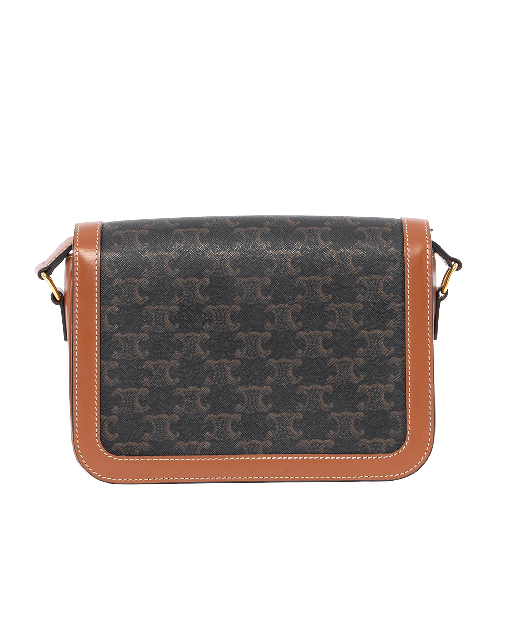CELINE TRIOMPHE CLASSIQUE BROWN TAN CANVAS GHW F RG 1282 2448