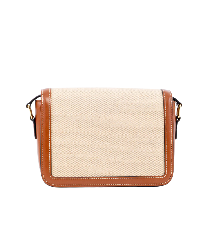 CELINE TRIOMPHE TEEN BROWN BEIGE CALF GHW F LM 2283 03070