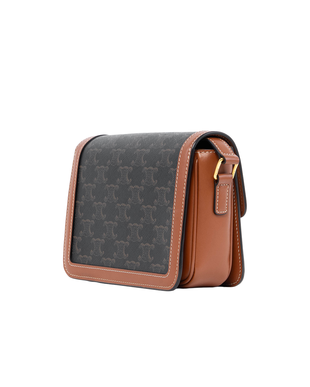 CELINE TRIOMPHE TEEN BROWN TAN CANVAS GHW C LM 0292 2429