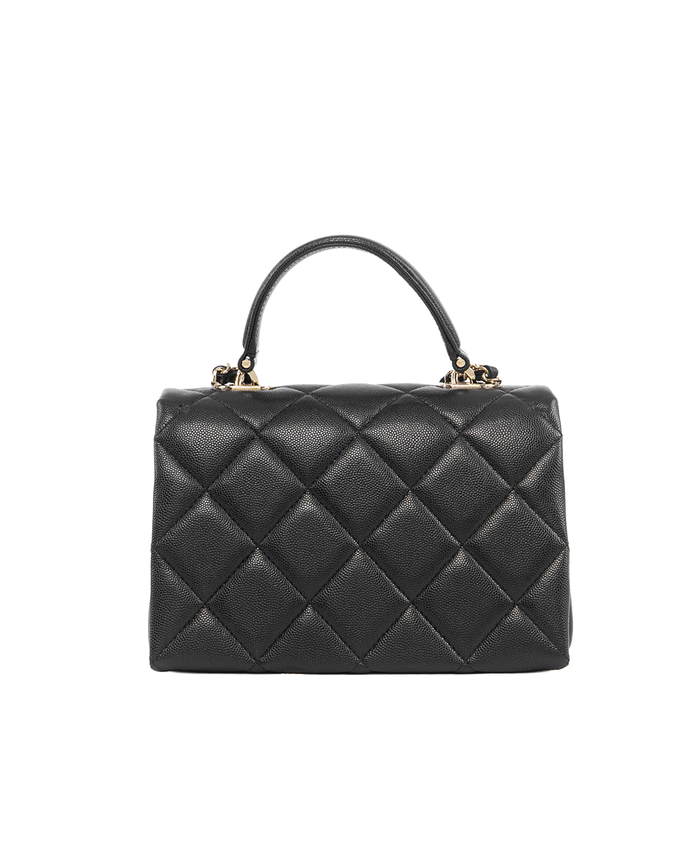 CHANEL 24P TOP HANDLE 8.5 BLACK CAVIAR GHW GKGX02EE 5330