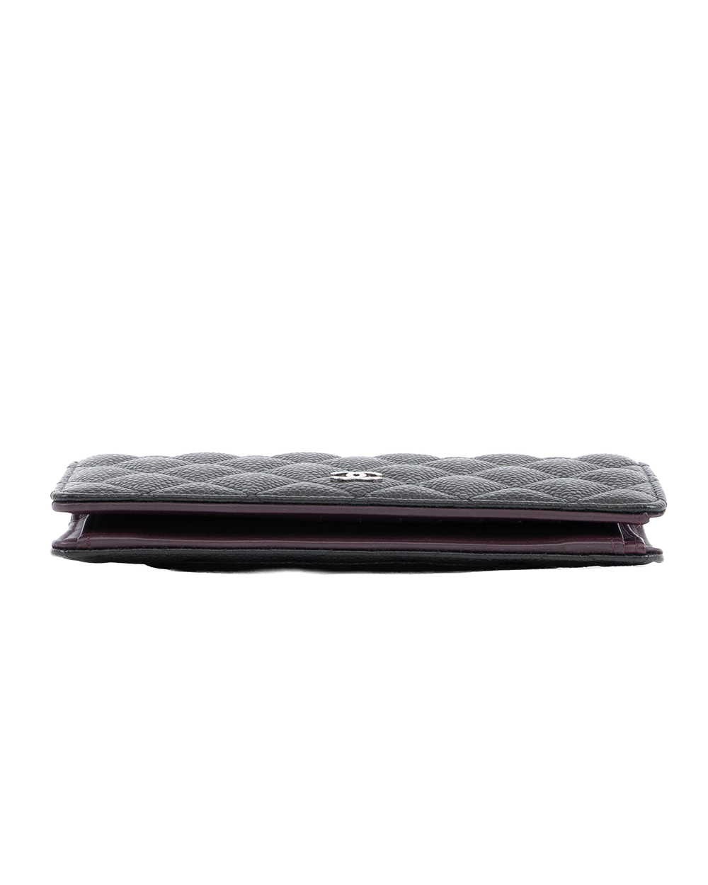 CHANEL BIFOLD WALLET LONG BLACK CAVIAR SHW 24560128 1104