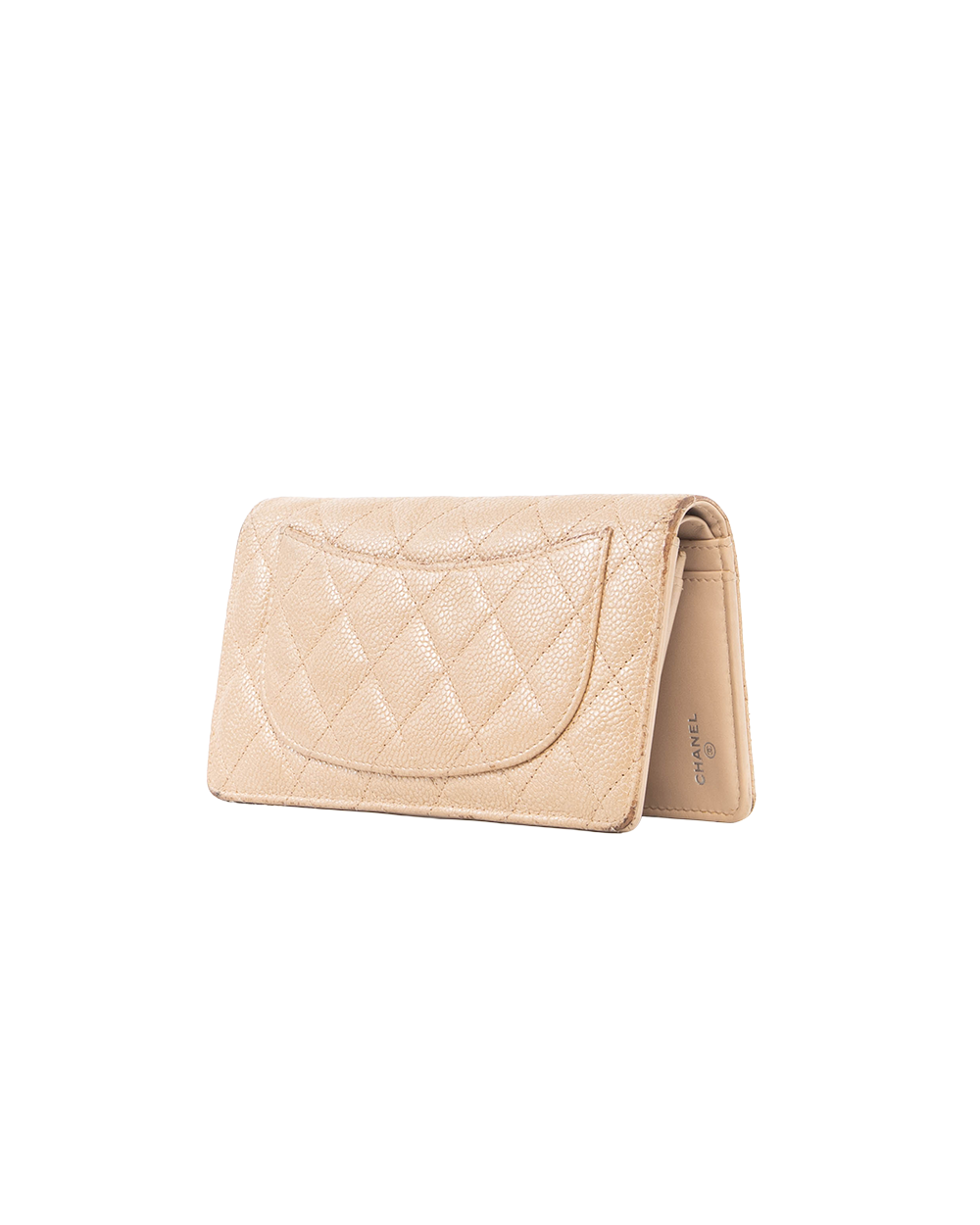 CHANEL BIFOLD WALLET LONG GOLD CAVIAR GHW 21577281 0164