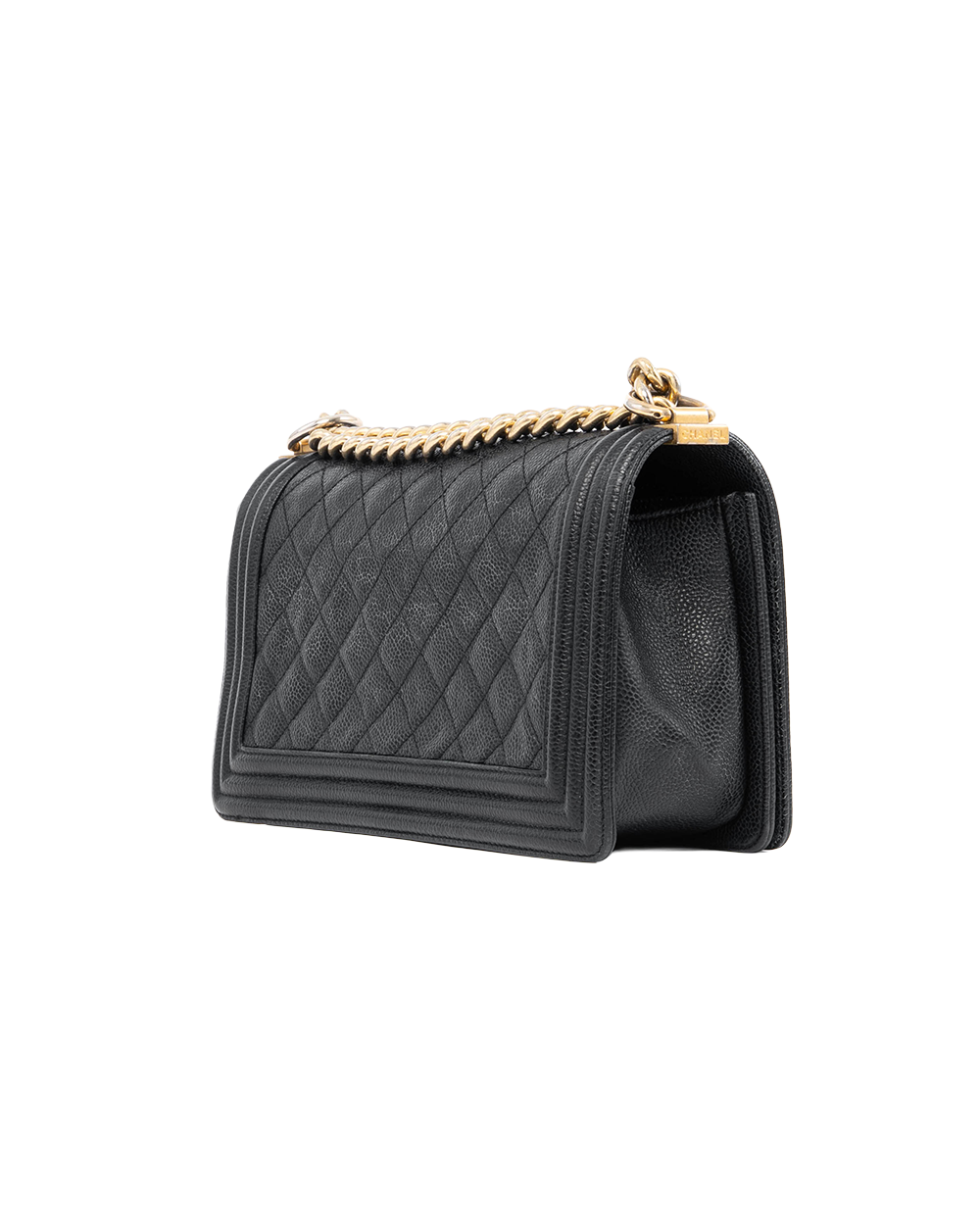 CHANEL BOY 10 BLACK CAVIAR GHW 23562808 1073