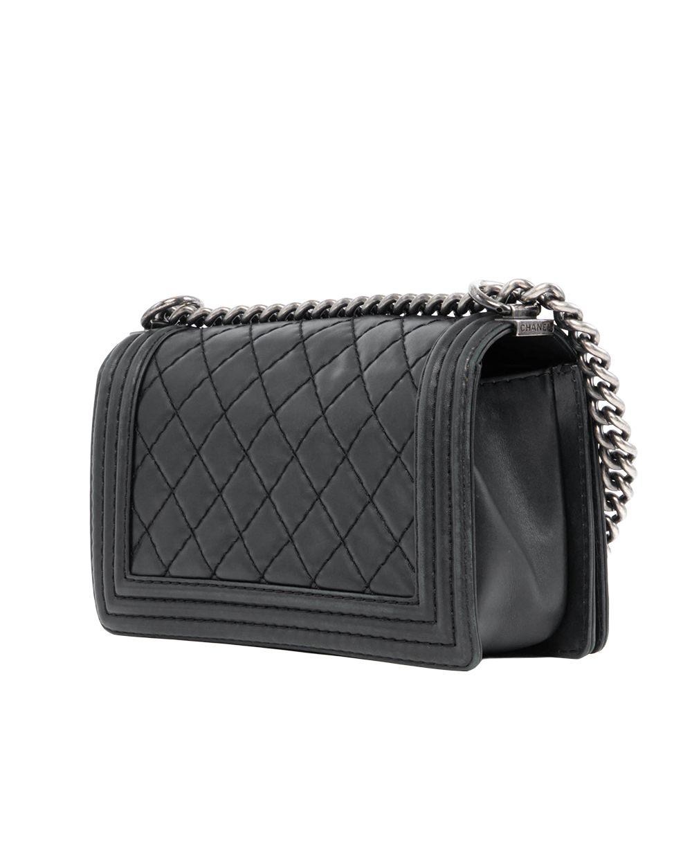 CHANEL BOY 10 BLACK LAMB BRHW 18277245 0307