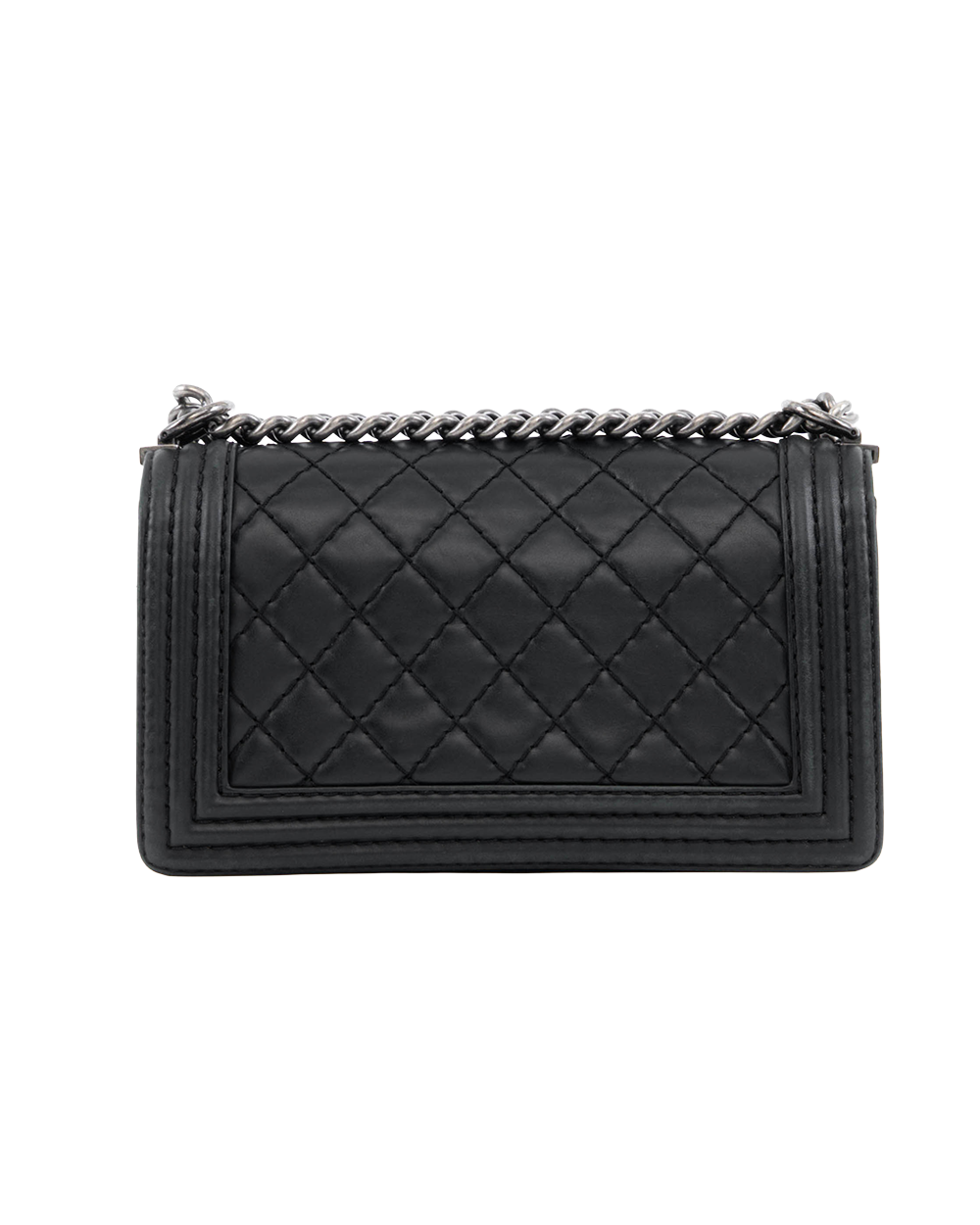 CHANEL BOY 10 BLACK LAMB BRHW 18277245 0308
