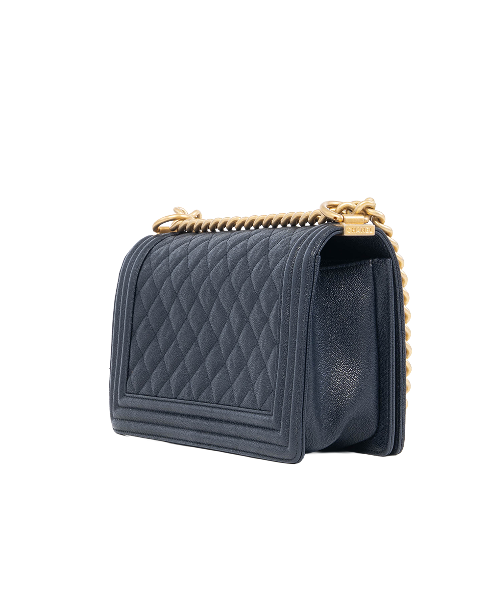 CHANEL BOY 10 NAVY CAVIAR GHW 26181342 07134