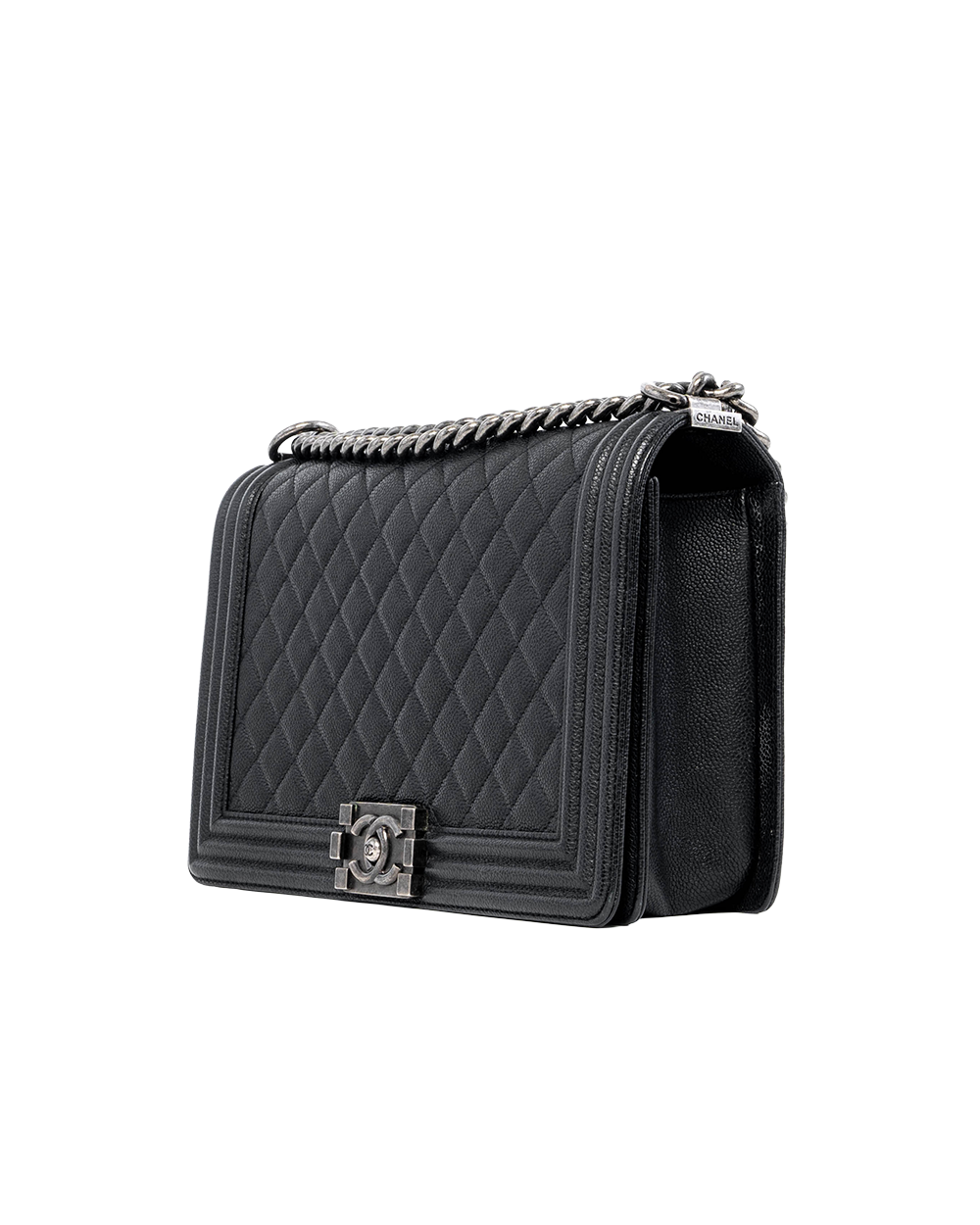 CHANEL BOY 11 BLACK CAVIAR RSHW 23170699 04270
