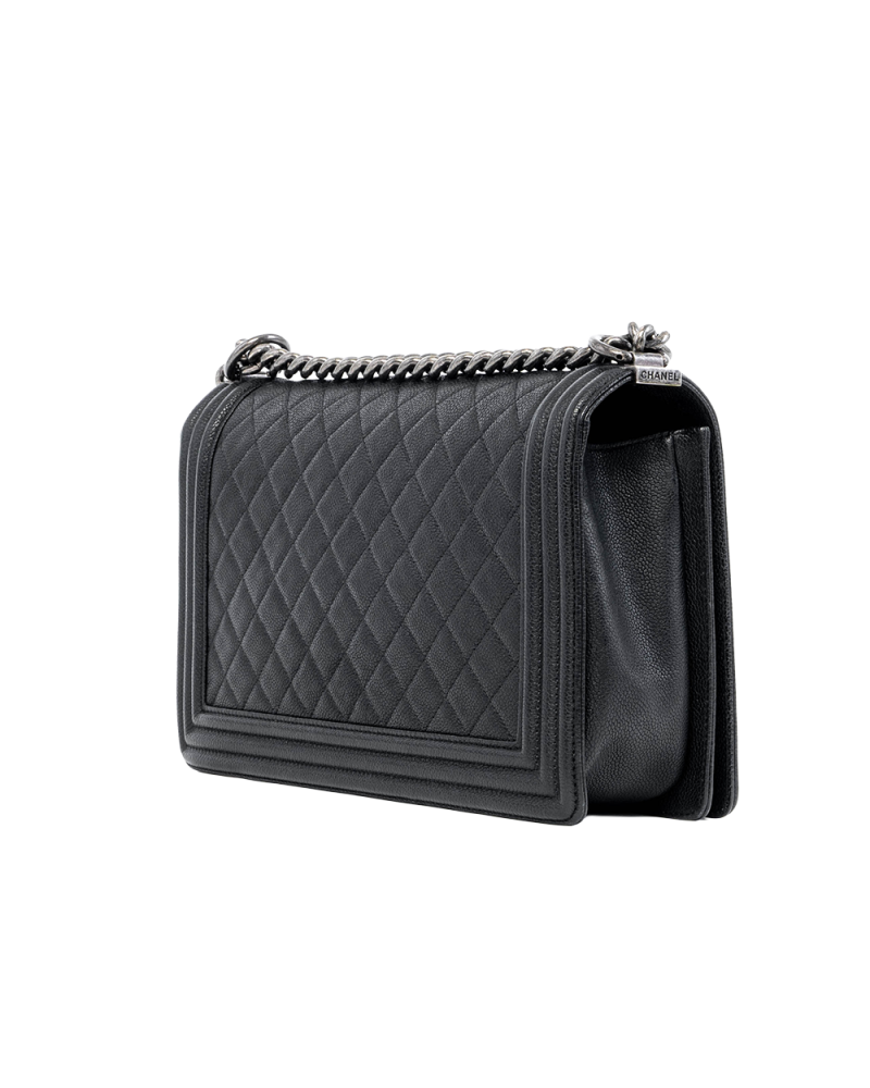 CHANEL BOY 11 BLACK CAVIAR RSHW 23170699 04271