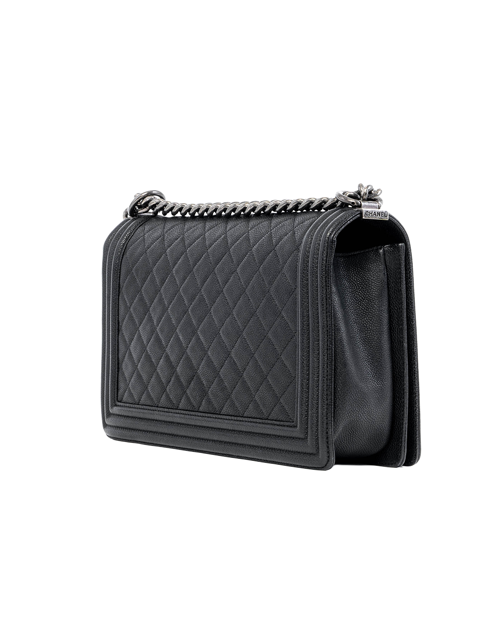 CHANEL BOY 11 BLACK CAVIAR RSHW 23170699 04271