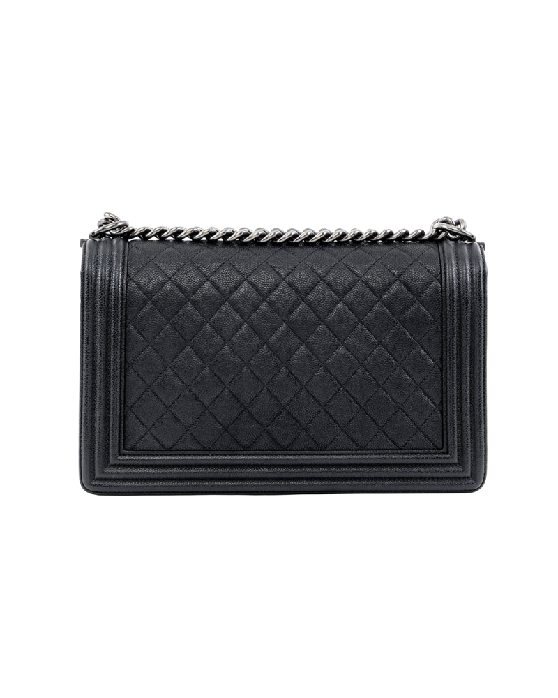 CHANEL BOY 11 BLACK CAVIAR RSHW 23170699 04272