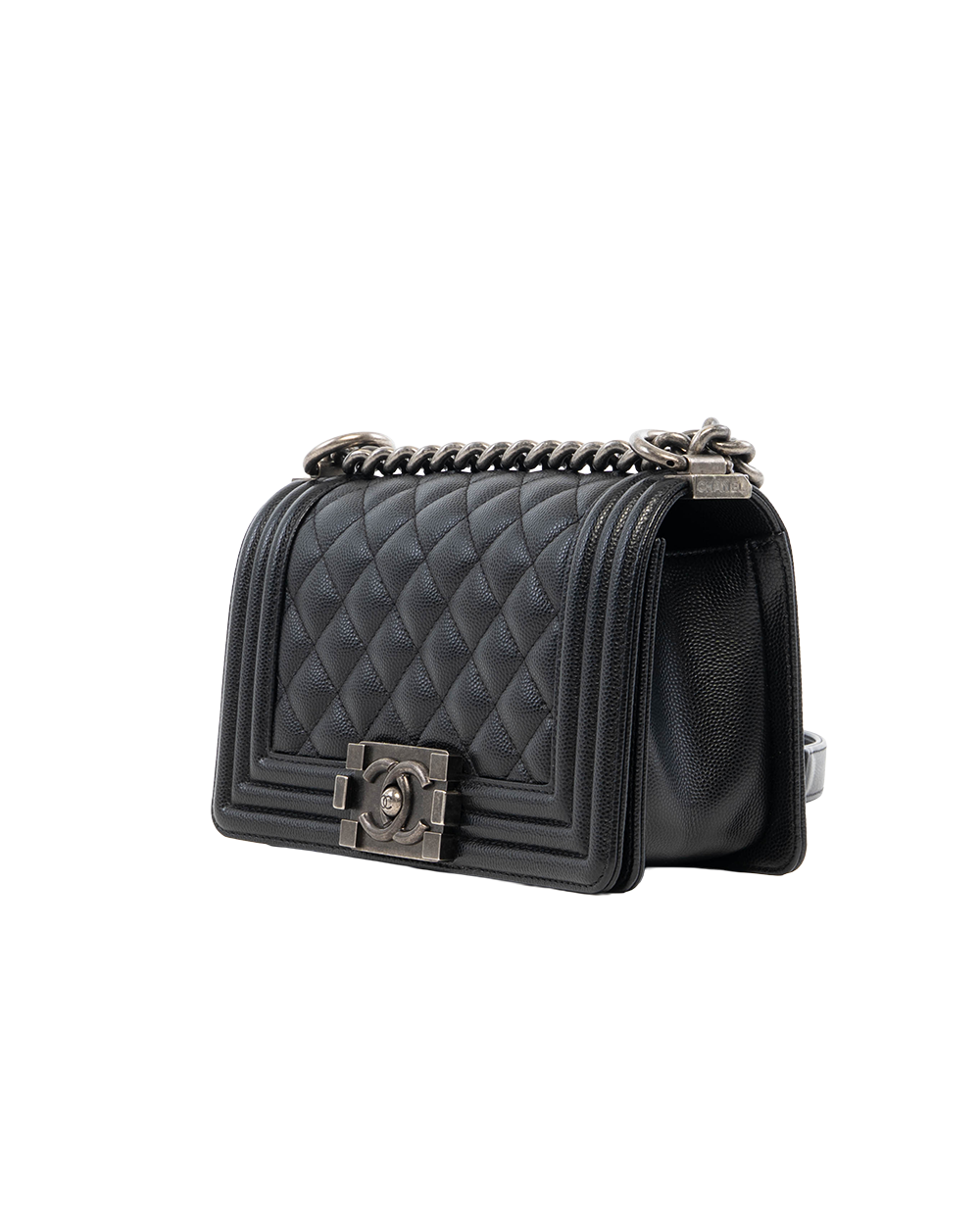 CHANEL BOY 8 BLACK CAVIAR BHW 27704347 8042