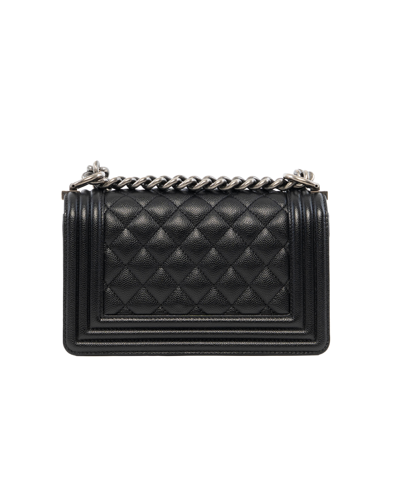CHANEL BOY 8 BLACK CAVIAR BHW 27704347 8044