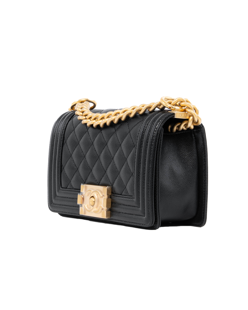 CHANEL BOY 8 BLACK CAVIAR GHW KN1LG08E 0004