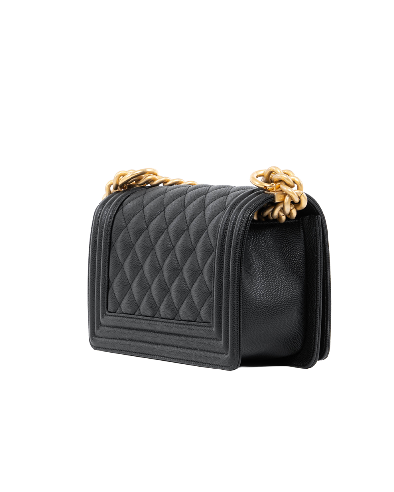 CHANEL BOY 8 BLACK CAVIAR GHW KN1LG08E 0005
