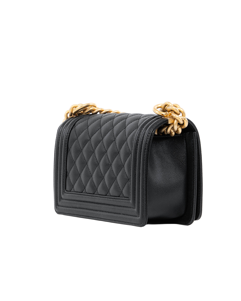 CHANEL BOY 8 BLACK CAVIAR GHW KN1LG08E 0005
