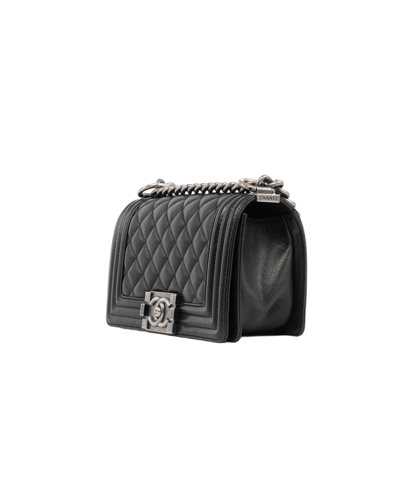 CHANEL BOY 8 BLACK CAVIAR RHW 26659047 5311