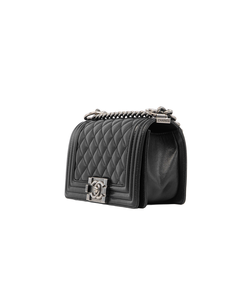 CHANEL BOY 8 BLACK CAVIAR RHW 26659047 5311