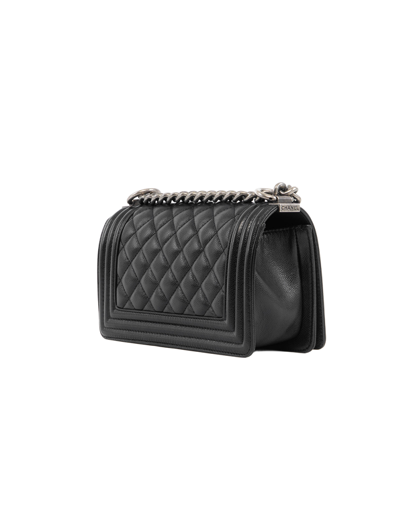 CHANEL BOY 8 BLACK CAVIAR RHW 26659047 5312