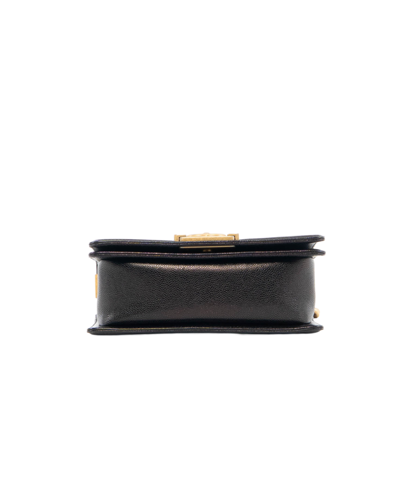 CHANEL BOY 8 BLACK CAVIAR CHEVRON GHW 24888429 5364