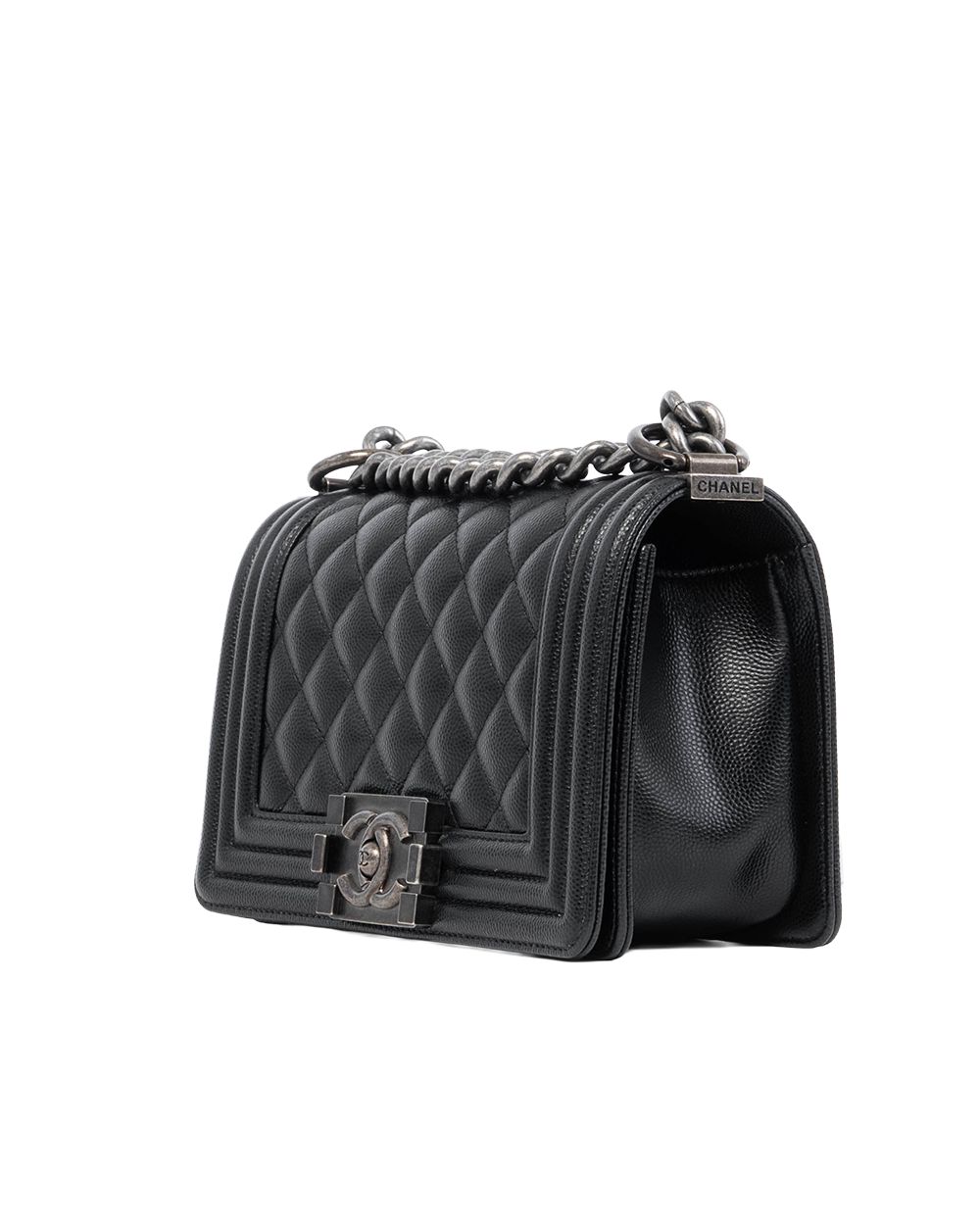 CHANEL BOY 8 BLACK CAVIAR RSHW 27704364 3073