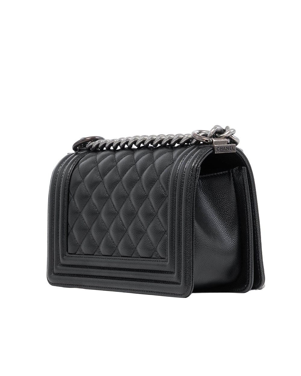CHANEL BOY 8 BLACK CAVIAR RSHW 27704364 3074