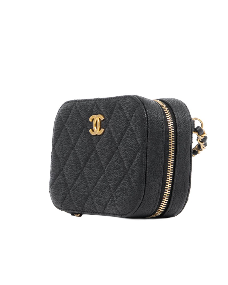 CHANEL CAMERA BELT BAG BLACK CAVIAR GHW 28725974 3024