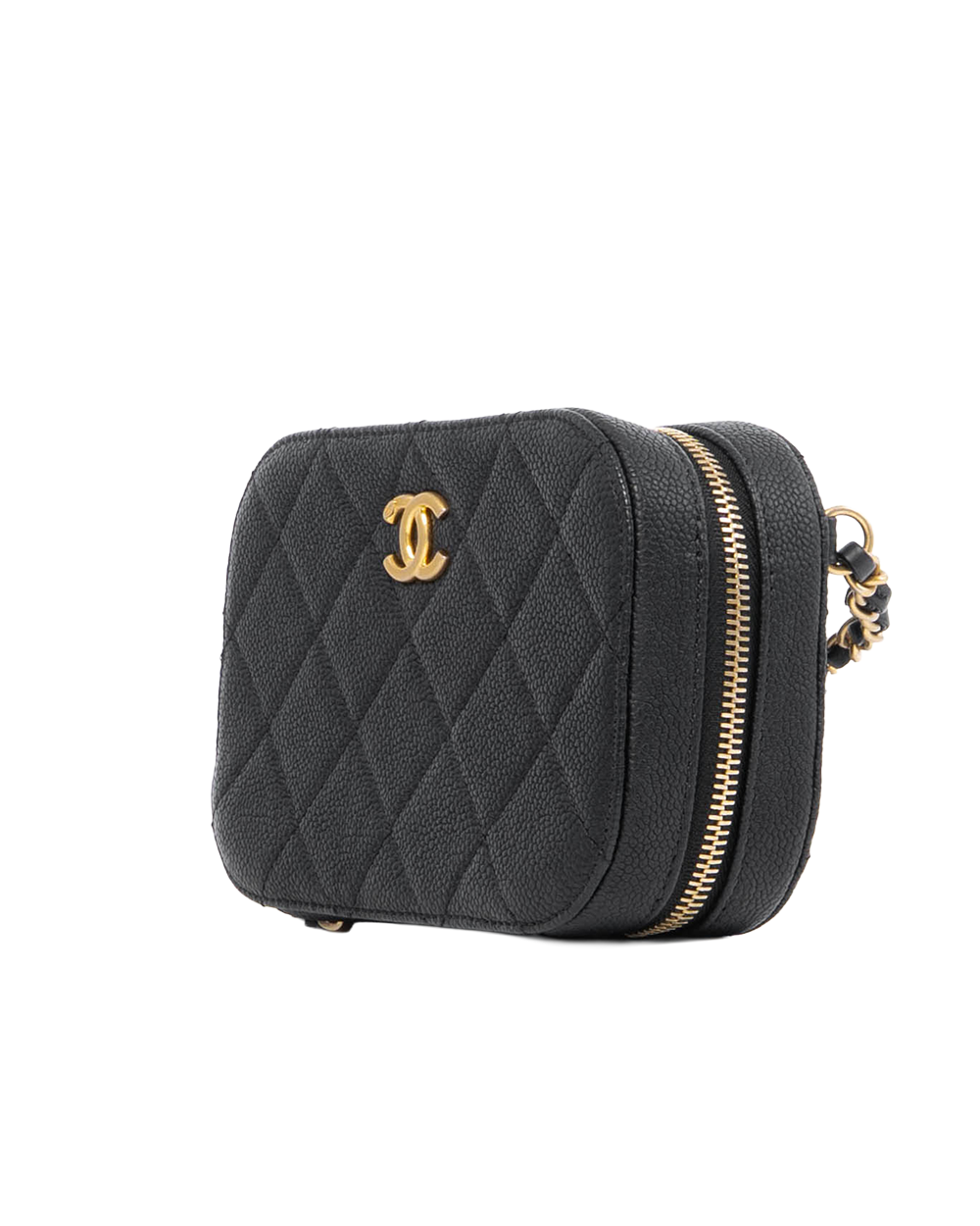 CHANEL CAMERA BELT BAG BLACK CAVIAR GHW 28725974 3024