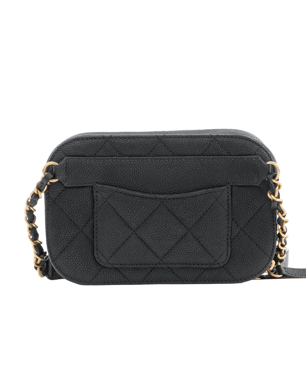 CHANEL CAMERA BELT BAG BLACK CAVIAR GHW 28725974 3026