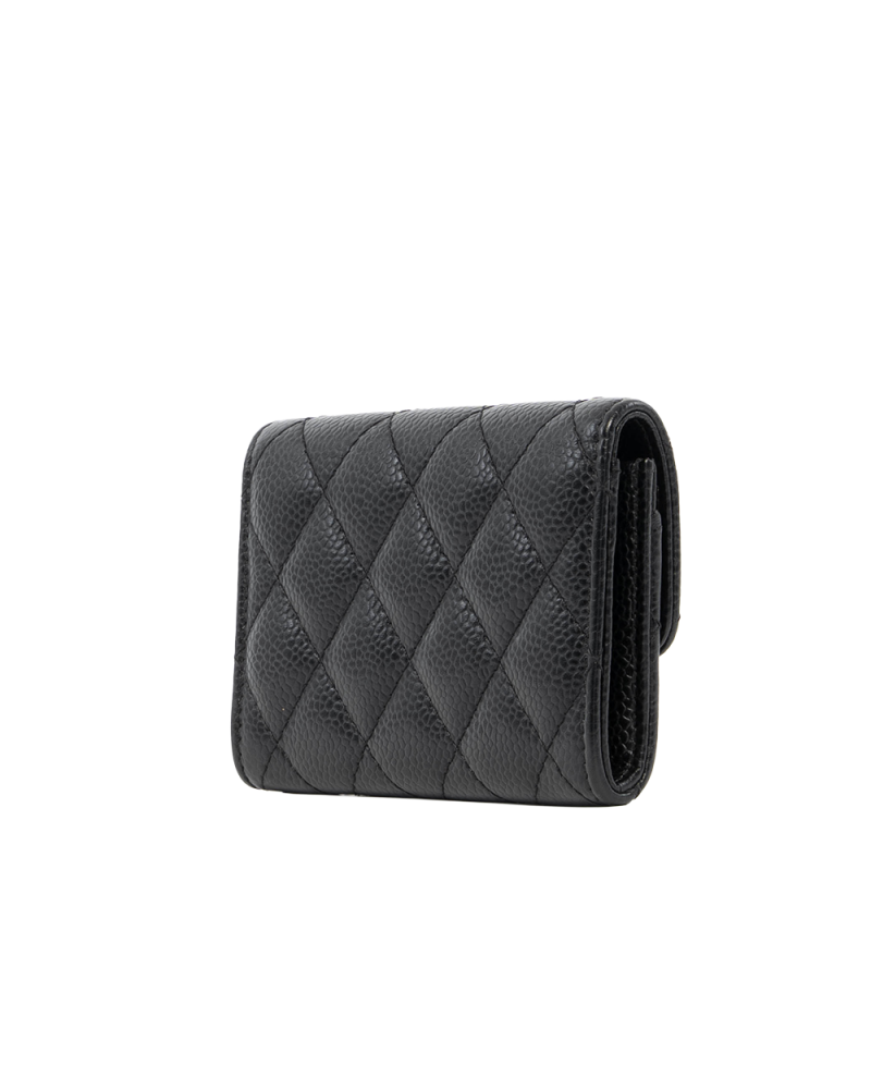 CHANEL CARD HOLDER SHORT BLACK CAVIAR SHW 27345106 7851