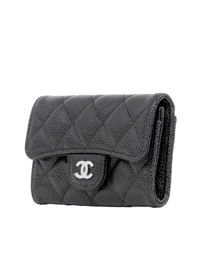CHANEL CARD HOLDER SHORT BLACK CAVIAR SHW 29923025 03665