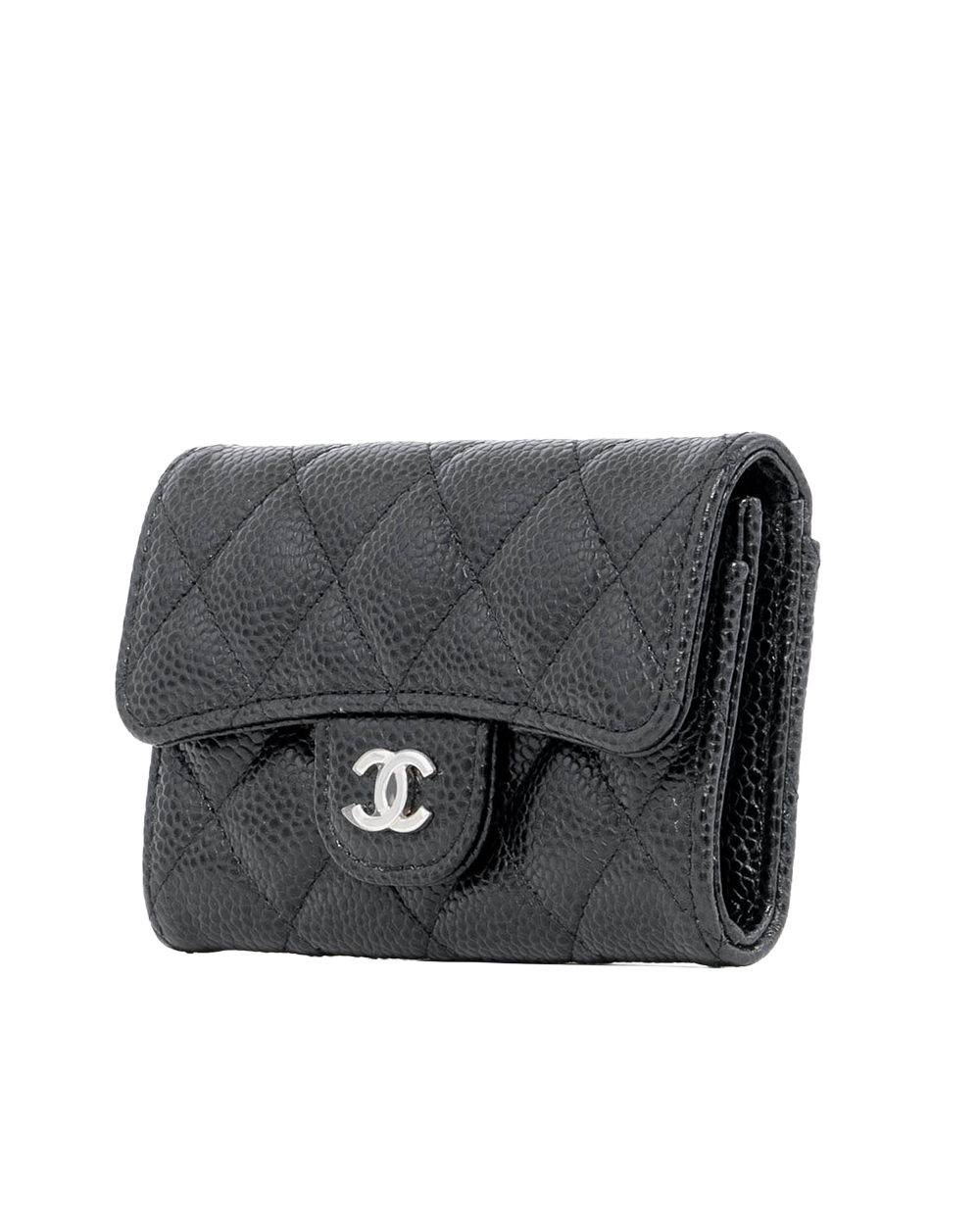 CHANEL CARD HOLDER SHORT BLACK CAVIAR SHW 29923025 03665