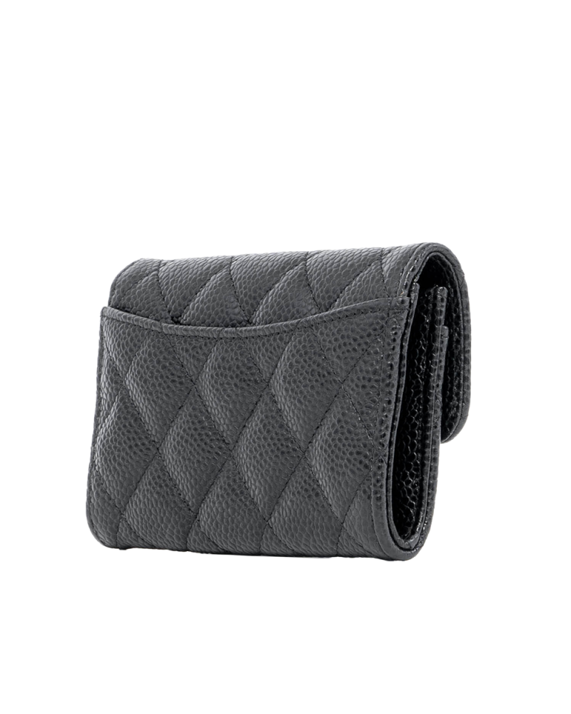 CHANEL CARD HOLDER SHORT BLACK CAVIAR SHW 29923025 03666
