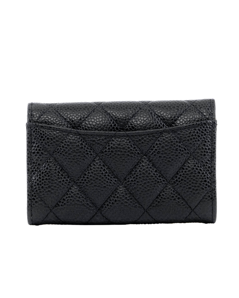 CHANEL CARD HOLDER SHORT BLACK CAVIAR SHW 29923025 03667