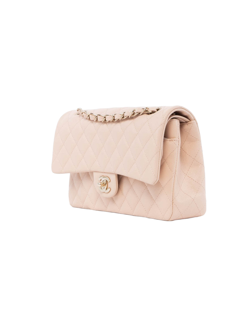 CHANEL CLASSIC 10 BEIGE NUDE CAVIAR SGHW TN78N6J4 01326