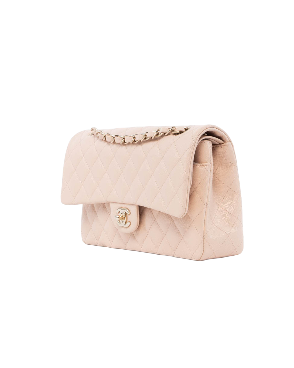 CHANEL CLASSIC 10 BEIGE NUDE CAVIAR SGHW TN78N6J4 01326