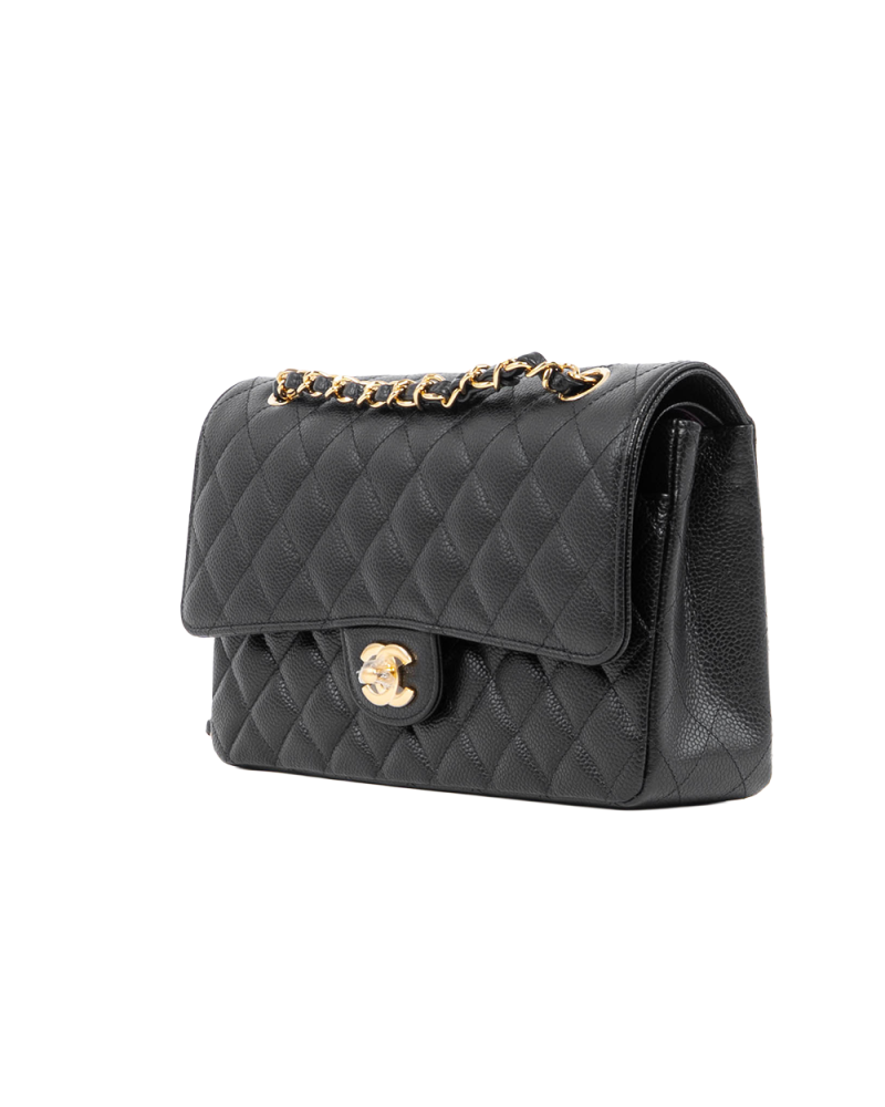 CHANEL CLASSIC 10 BLACK CAVIAR GHW PK55N6N3 0059