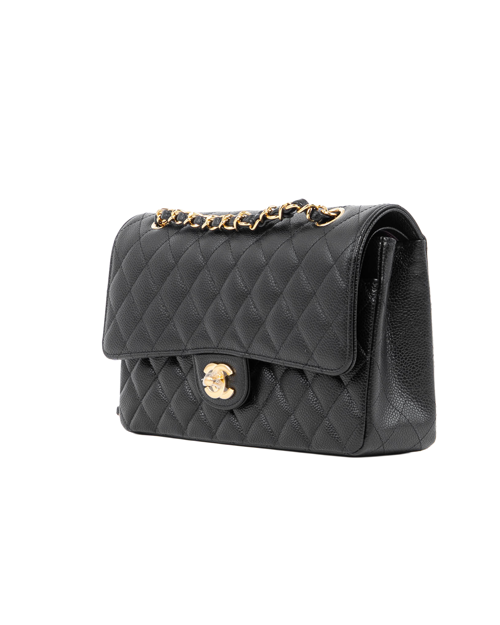 CHANEL CLASSIC 10 BLACK CAVIAR GHW PK55N6N3 0059