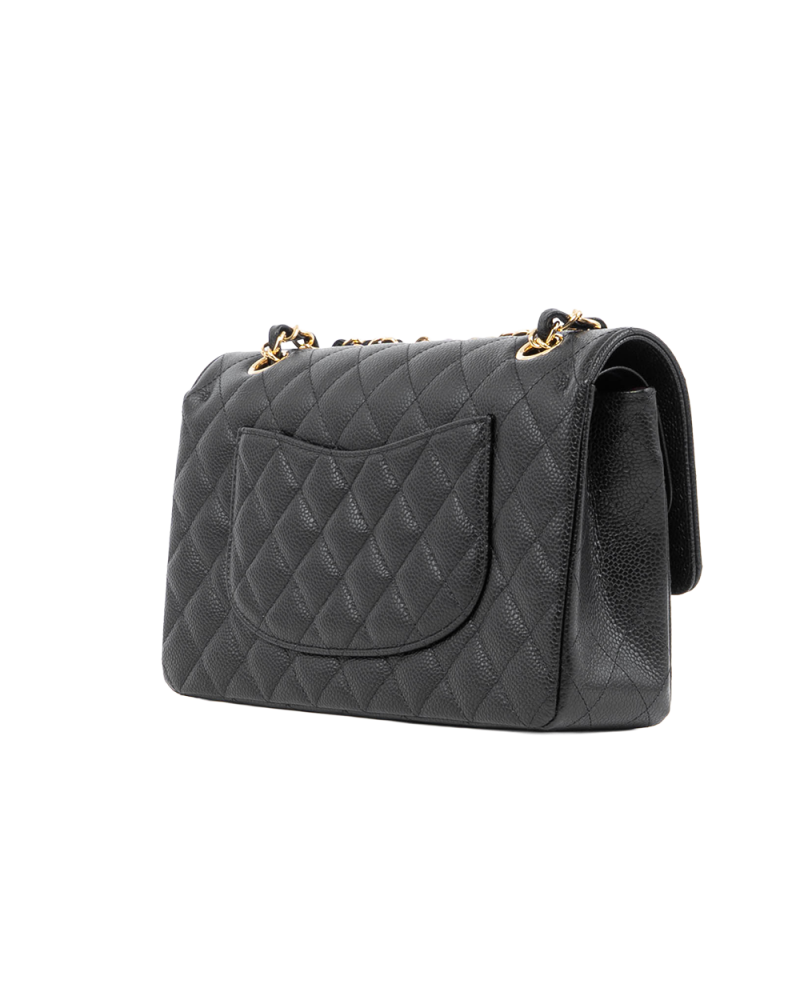 CHANEL CLASSIC 10 BLACK CAVIAR GHW PK55N6N3 0060