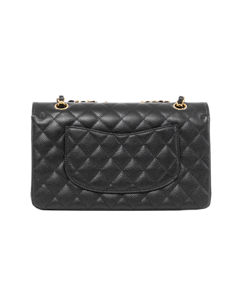 CHANEL CLASSIC 10 BLACK CAVIAR GHW PK55N6N3 0061