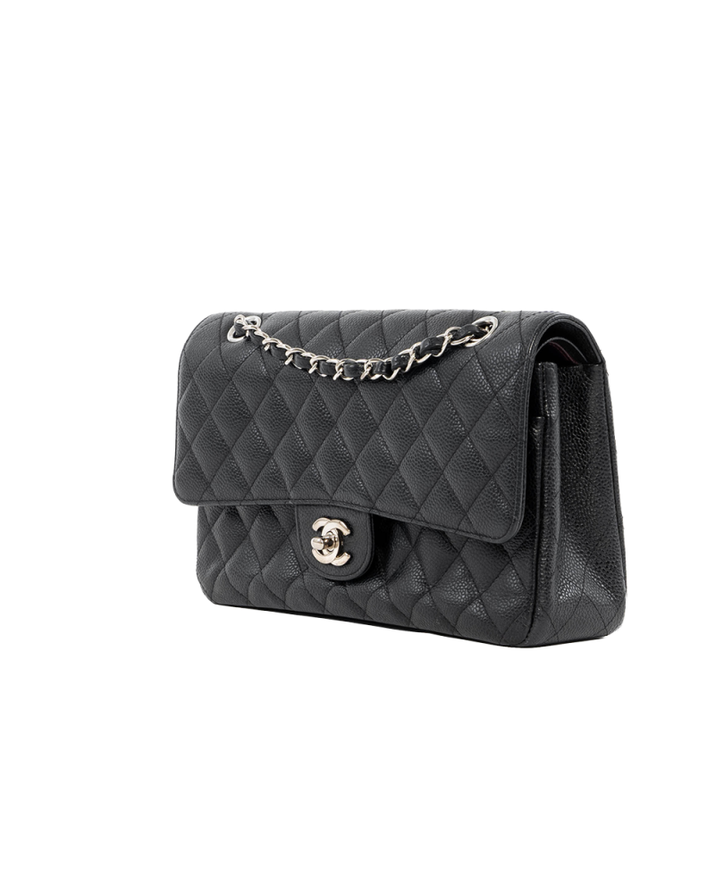 CHANEL CLASSIC 10 BLACK CAVIAR SHW 16313002 7001