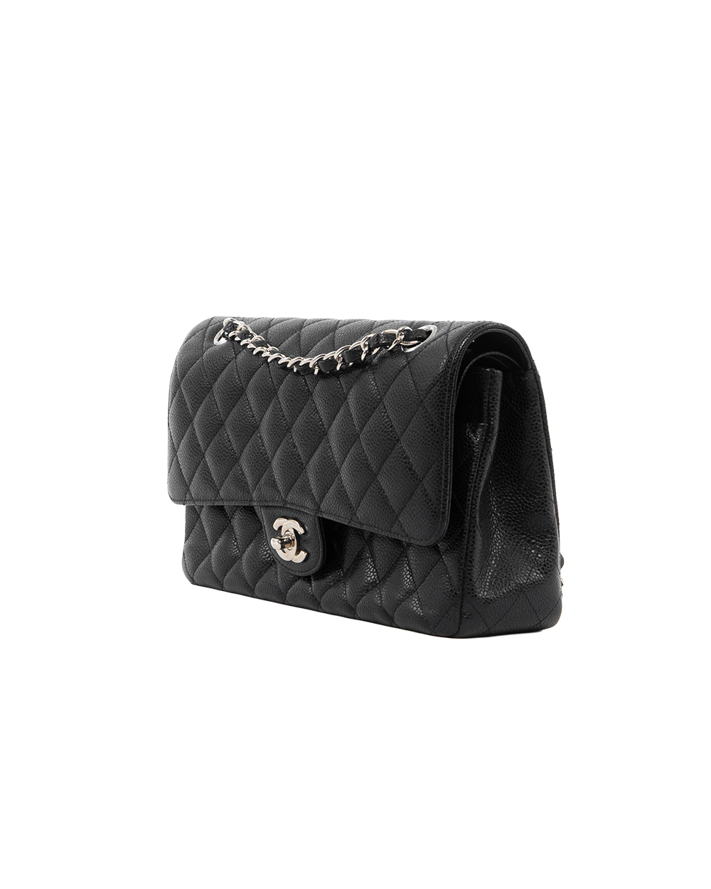CHANEL CLASSIC 10 BLACK CAVIAR SHW 26227595 0404