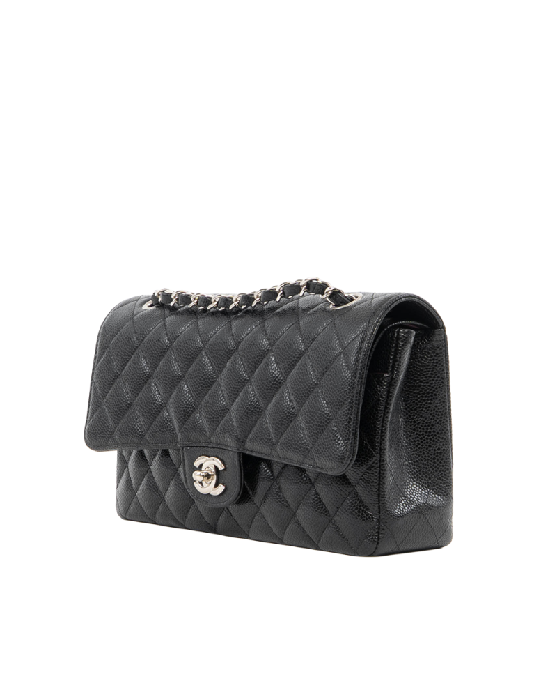 CHANEL CLASSIC 10 BLACK CAVIAR SHW C2E1T1XJ 8846